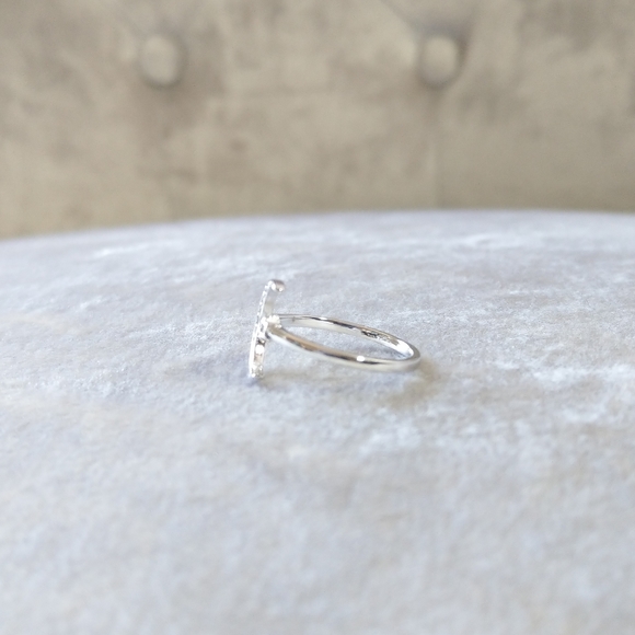 🍒NEW🍒 925 STERLING SILVER MOON & STARS RING - Picture 10 of 13